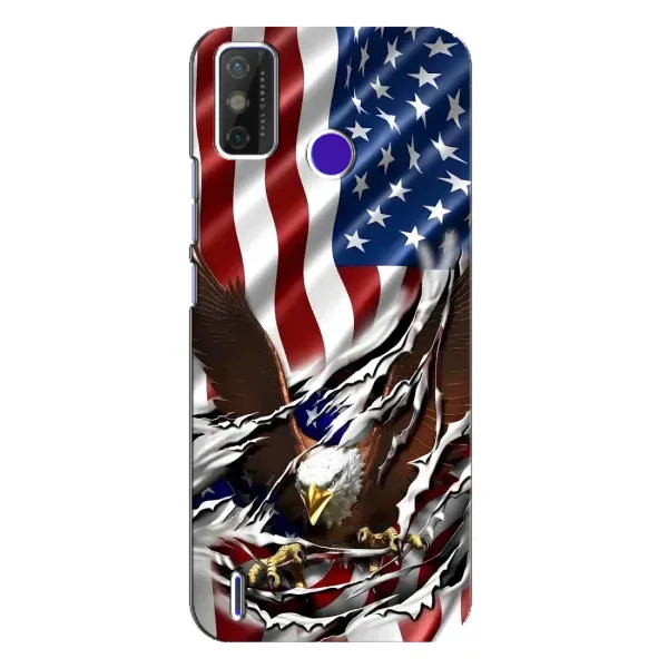 Чехол с рисунком «Флаг USA» для TECNO Spark Power 2 (LC8) Чехол с рисунком «Флаг USA» для TECNO Spark Power 2 (LC8)