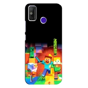Чохли для TECNO Spark Power 2 (LC8) (Персонажі МайнКрафт) (Герой Майнкрафт)