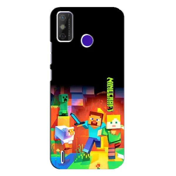 Чехол с рисунком «Герой Майнкрафт» для TECNO Spark Power 2 (LC8) Чехол с рисунком «Герой Майнкрафт» для TECNO Spark Power 2 (LC8)