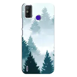 Летний Чехол на TECNO Spark Power 2 (LC8) (Горный лес)