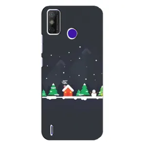 Силиконовый бампер на рождество для TECNO Spark Power 2 (LC8) (Город зимний)