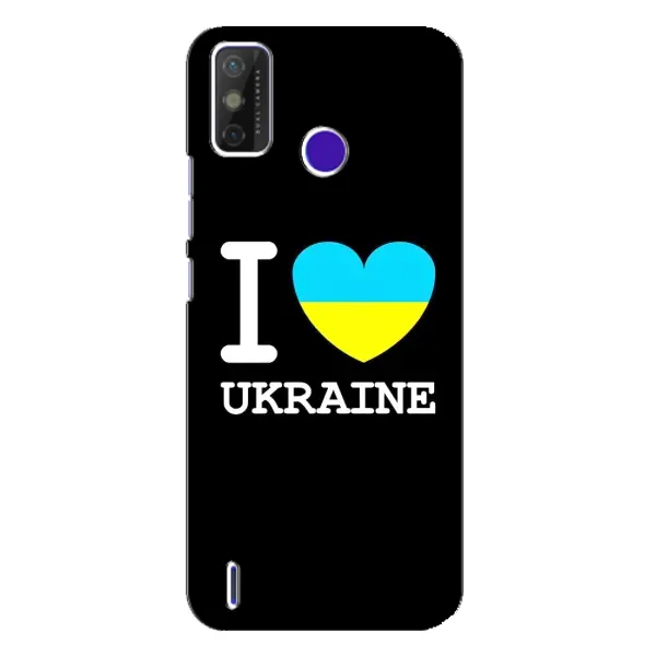 Чехол с рисунком «I Love Ukraine» для TECNO Spark Power 2 (LC8) Чехол с рисунком «I Love Ukraine» для TECNO Spark Power 2 (LC8)