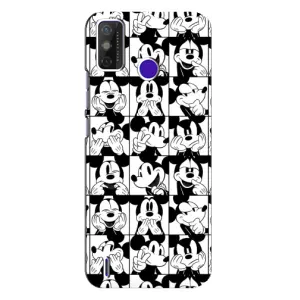 Чехлы с принтом Микки Маус на TECNO Spark Power 2 (LC8) (Коллаж Микки Маус)