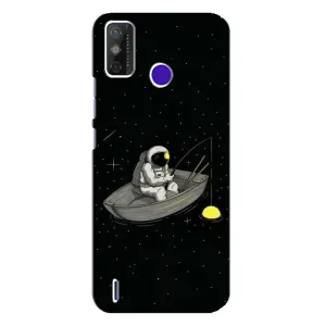 Силіконовый Чохол з принтом "Космонавти" на TECNO Spark Power 2 (LC8) (Космонавт на рибалці)