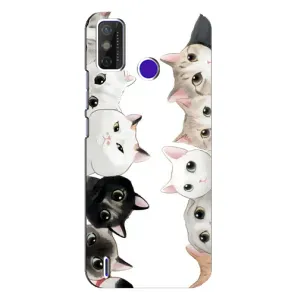 Силиконовый чехол с котиком для TECNO Spark Power 2 (LC8) (Коты)