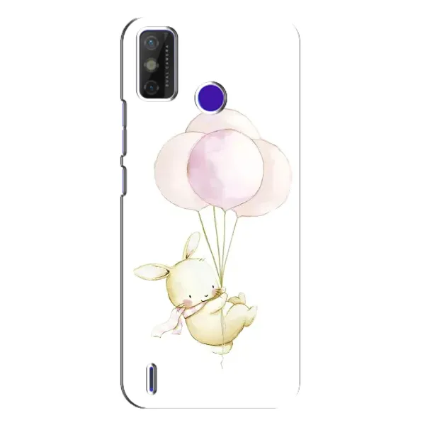 Чехол с рисунком «Кролик и шарики» для TECNO Spark Power 2 (LC8)