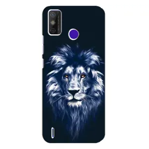 Чехол с картинкой на TECNO Spark Power 2 (LC8) (Лев - синий)