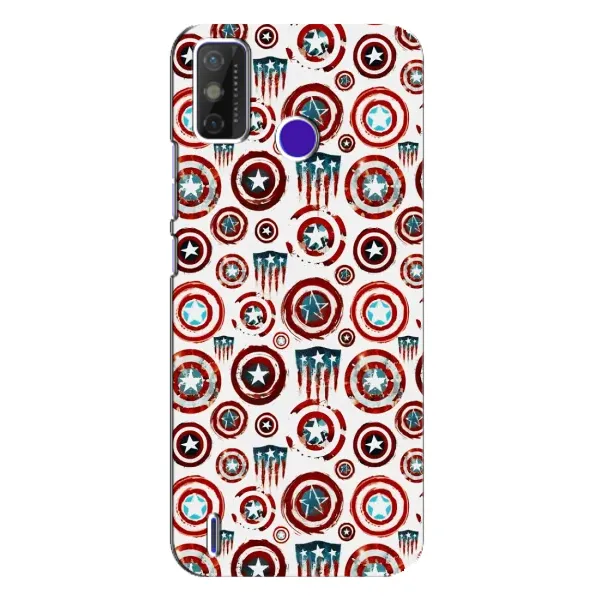 Чехол с рисунком «Марвел щиты» для TECNO Spark Power 2 (LC8) Чехол с рисунком «Марвел щиты» для TECNO Spark Power 2 (LC8)