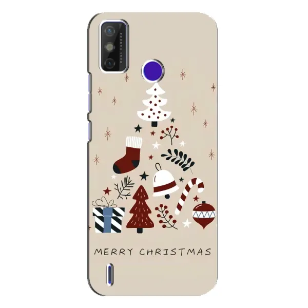 Чехол с рисунком «Merry Christmas» для TECNO Spark Power 2 (LC8) Чехол с рисунком «Merry Christmas» для TECNO Spark Power 2 (LC8)