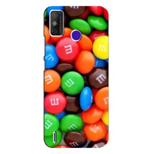 Чохол з зображенням смачної їжі для TECNO Spark Power 2 (LC8) (Різнокольорові M&M'S)
