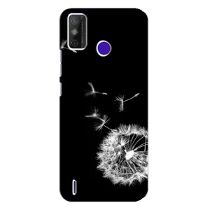 Силиконовый Чехол с одуванчиками на TECNO Spark Power 2 (LC8) (Одуванчик на чёрном)