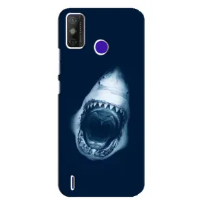 Силиконовый бампер с картинкой животных для TECNO Spark Power 2 (LC8) (Пасть Акулы)