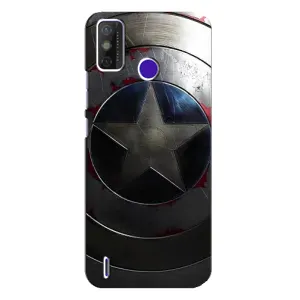 Чохол с Щітом Капітана Америки на TECNO Spark Power 2 (LC8) (Ретро Щит Капітана)