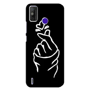 Чохол (Знак сердечка) для TECNO Spark Power 2 (LC8) (Сердечко на чорному)