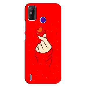 Чохол (Знак сердечка) для TECNO Spark Power 2 (LC8) (Сердечко на червоному)