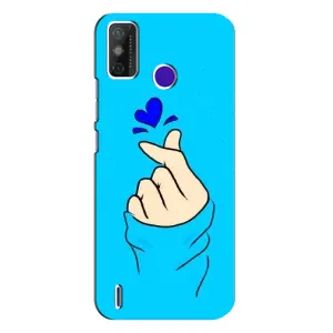 Чохол (Знак сердечка) для TECNO Spark Power 2 (LC8) (Сердечко на синоьому)