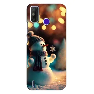 Чехлы на Новый Год TECNO Spark Power 2 (LC8) (Снеговик праздничный)