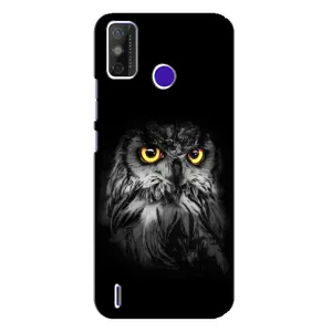 Чехлы с принтом СОВЫ для TECNO Spark Power 2 (LC8) (Сова на чёрном)