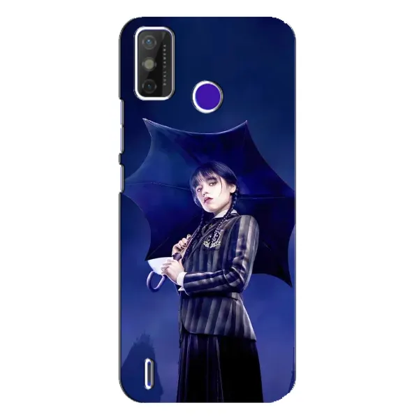 Чехол с рисунком «Уэнсдей с зонтом» для TECNO Spark Power 2 (LC8) Чехол с рисунком «Уэнсдей с зонтом» для TECNO Spark Power 2 (LC8)