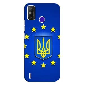 Чехол с Украинской символикой на Техно Спарк Повер 2 (Украина это Европа)