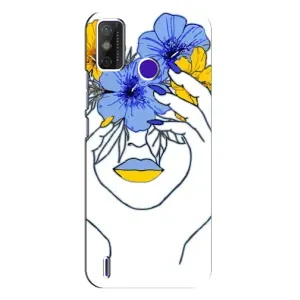 Чехол на TECNO Spark Power 2 (LC8) Украинский дизайн (Украинка на всю голову)