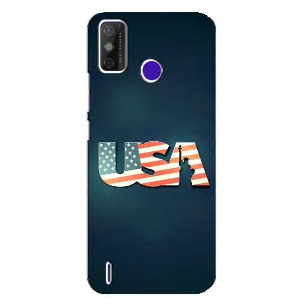 Чехол с рисунком «USA» для TECNO Spark Power 2 (LC8) Чехол с рисунком «USA» для TECNO Spark Power 2 (LC8)