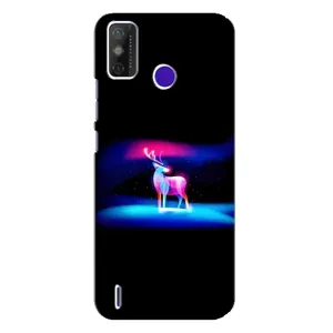 Силиконовый бампер с картинкой животных для TECNO Spark Power 2 (LC8) (Яркий олень)