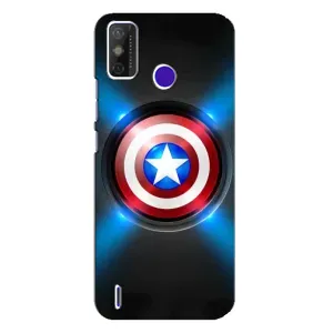 Чохол с Щітом Капітана Америки на TECNO Spark Power 2 (LC8) (Яскраий Щит Капітана)