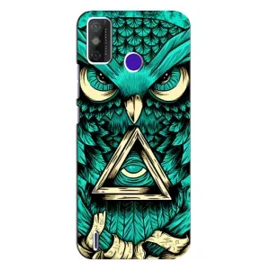Чехлы с принтом СОВЫ для TECNO Spark Power 2 (LC8) (Зеленая сова)