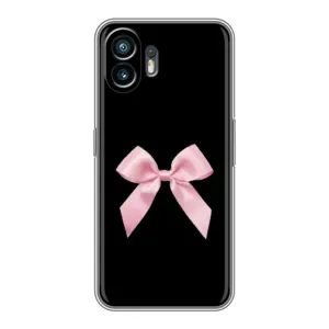 Чехол банты для TECNO Spark Slim (Бант на черном)