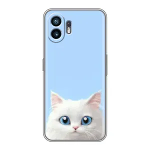Чохол на тематику: Коти для TECNO Spark Slim (Білий кіт)