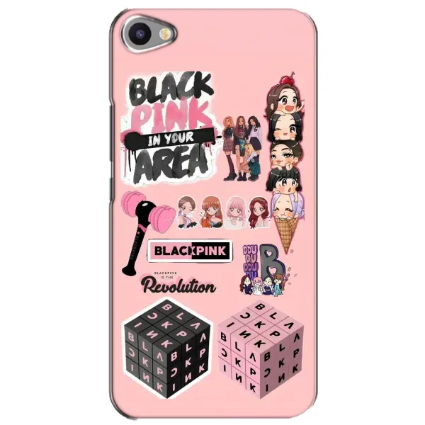 Чехол с рисунком «BLACK PINK коллаж» для Meizu U20