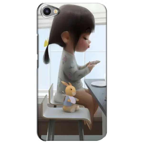 Чехол с рисунком «Девочка с игрушкой» для Meizu U20