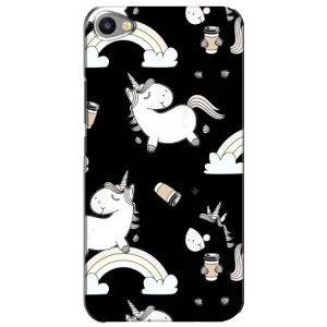 Чехол Unicorn на Meizu U20 (Единорог с кофе)