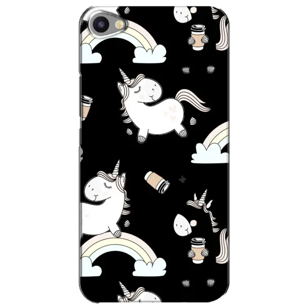 Чехол с рисунком «Единорог с кофе» для Meizu U20
