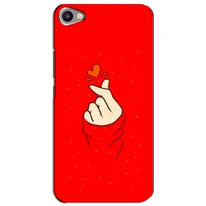 Чехлы (Знак сердечка) на Meizu U20 (Сердце на красном)
