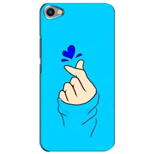 Чехлы (Знак сердечка) на Meizu U20 (Сердце на синем)