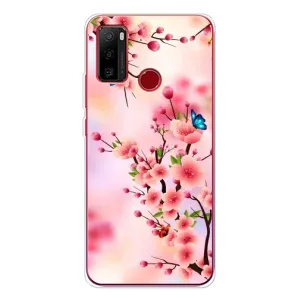 Чехол с принтом САКУРЫ на Ulefone Note 10 (Бабочки на сакуре)