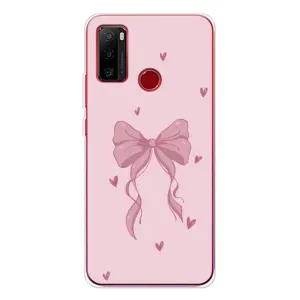 Чехол банты для Ulefone Note 10 (Бант на розовом)