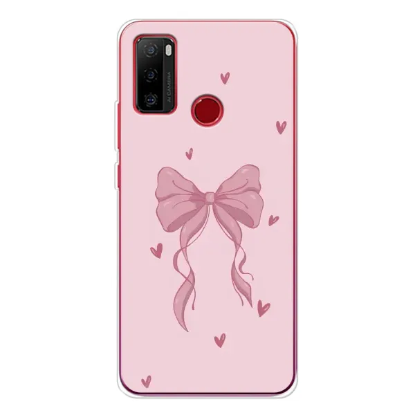 Чехол с рисунком «Бант на розовом» для Ulefone Note 10