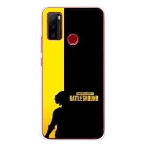 Чехол (TPU) с картинкой "Лого Пабг" на Ноте 10 (Battlegrounds)