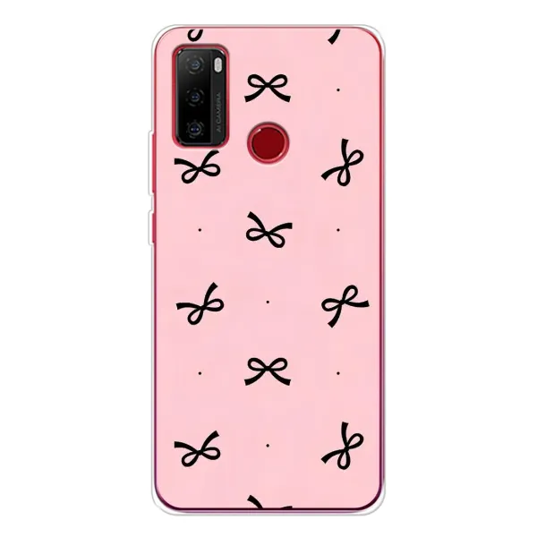 Чехол с рисунком «Черные бантики» для Ulefone Note 10