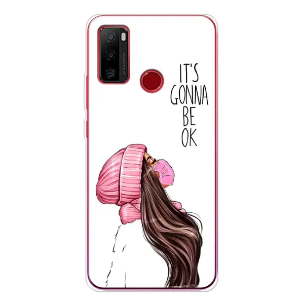 Чехол с рисунком «Девушка в маске» для Ulefone Note 10