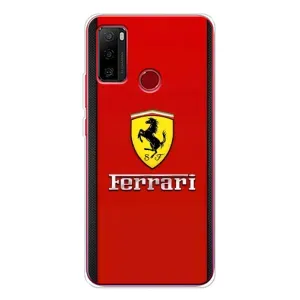 Силиконовый бампер с картинкой машины на Ulefone Note 10 (Ferrari Logo)