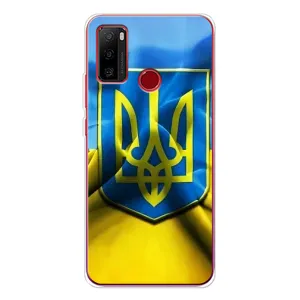 Чехол с картинкой (Патриотический ГЕРБ) на Ulefone Note 10 (Герб и Флаг Украины)