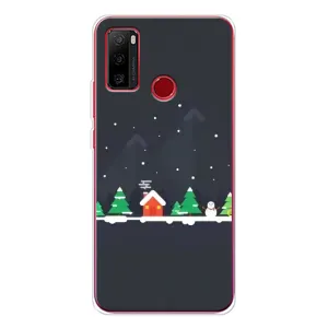 Силиконовый бампер на рождество для Ulefone Note 10 (Город зимний)