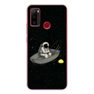 Силіконовый Чохол з принтом "Космонавти" на Ulefone Note 10 (Космонавт на рибалці)