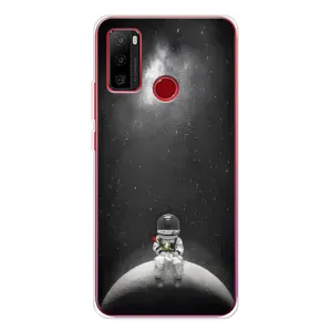 Силіконовый Чохол з принтом "Космонавти" на Ulefone Note 10 (Космонавт романтик)