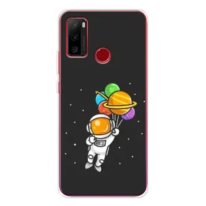Силіконовый Чохол з принтом "Космонавти" на Ulefone Note 10 (Космонавт з кульками)