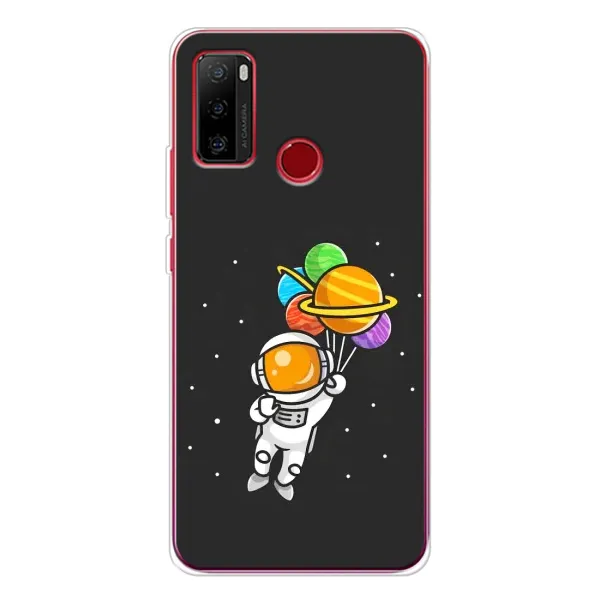Чехол с рисунком «Космонавт с шариками» для Ulefone Note 10